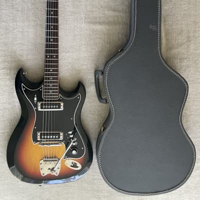 1967 Hagstrom II F-200 Electric Guitar Sunburst + Original Case + Adjustment Tools Made in Sweden Collector Condition image 5