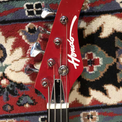 Hondo Bass 1980’s Red image 3