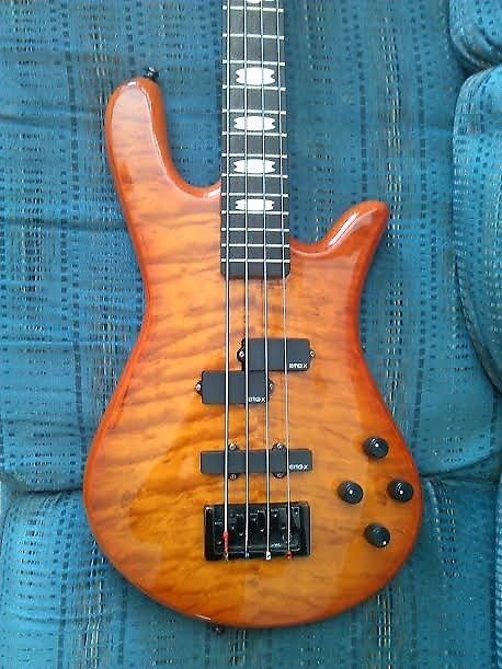 Spector Legend 2009 Amber Orange w/EMG-X PJ Pickups | Reverb