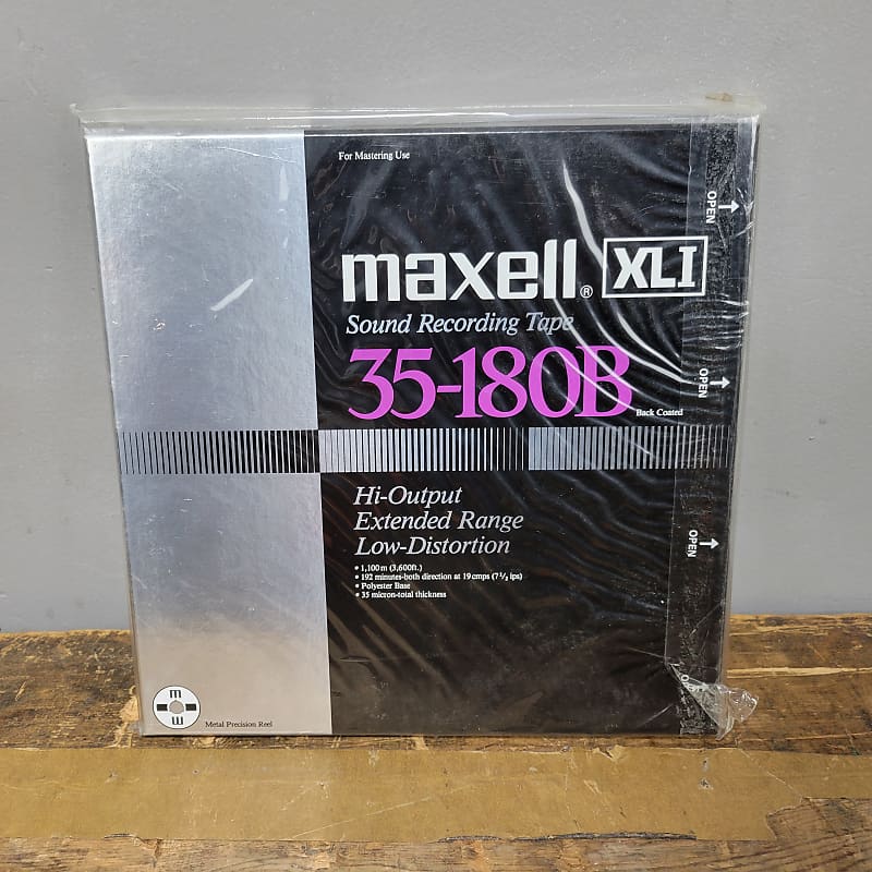 LOT of 4 MAXELL XL-I 35-180B REEL TO REEL TAPES 10.5 METAL REEL