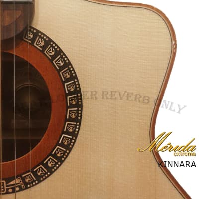 Merida Extreme Kinnara Solid sitka Spruce & Rosewood Electronic acoustic guitar image 7
