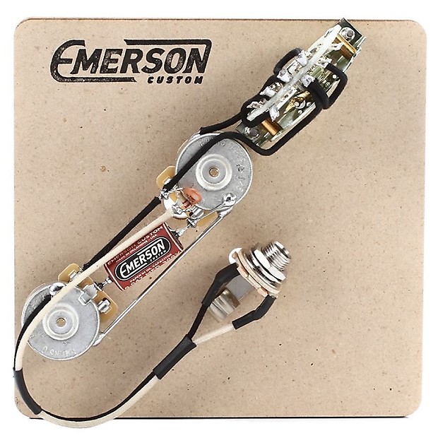 Emerson ECG-T-DLX-500K Custom Tele Deluxe Prewired Kit with 500k Pots image 1