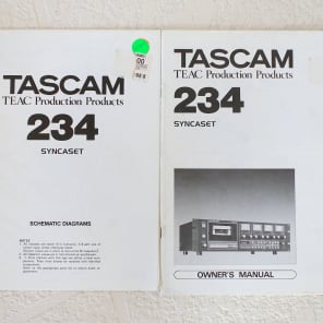 Tascam 234 Cassette recorder player multitrack analog tape 4 track vintage rare image 12