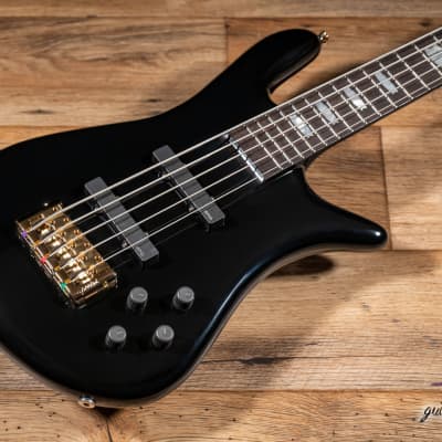 Spector Euro 5 Classic 5-String EMG Bass Guitar – Solid Black Gloss image 8