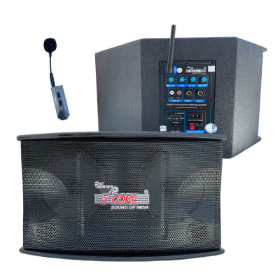 5 Core PA system 6.5 Inch 1Pc DJ speakers Kareokee Machine w Wireless Microphone 200 W Portable Speaker Microphone for Indoor Outdoor Use  5C APS image 1