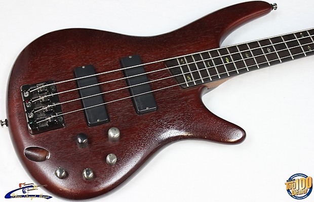 2009 Ibanez SR500 Soundgear 4-String Bass, Mahogany, Bartolini
