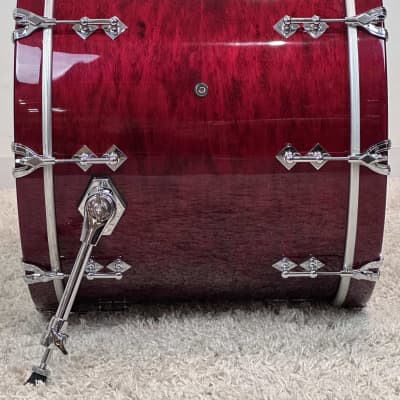 Craviotto 22/10/12/14/16/6.5x14" Solid Maple 2021 Drum Set - Red Stained Maple Gloss Lacquer image 9