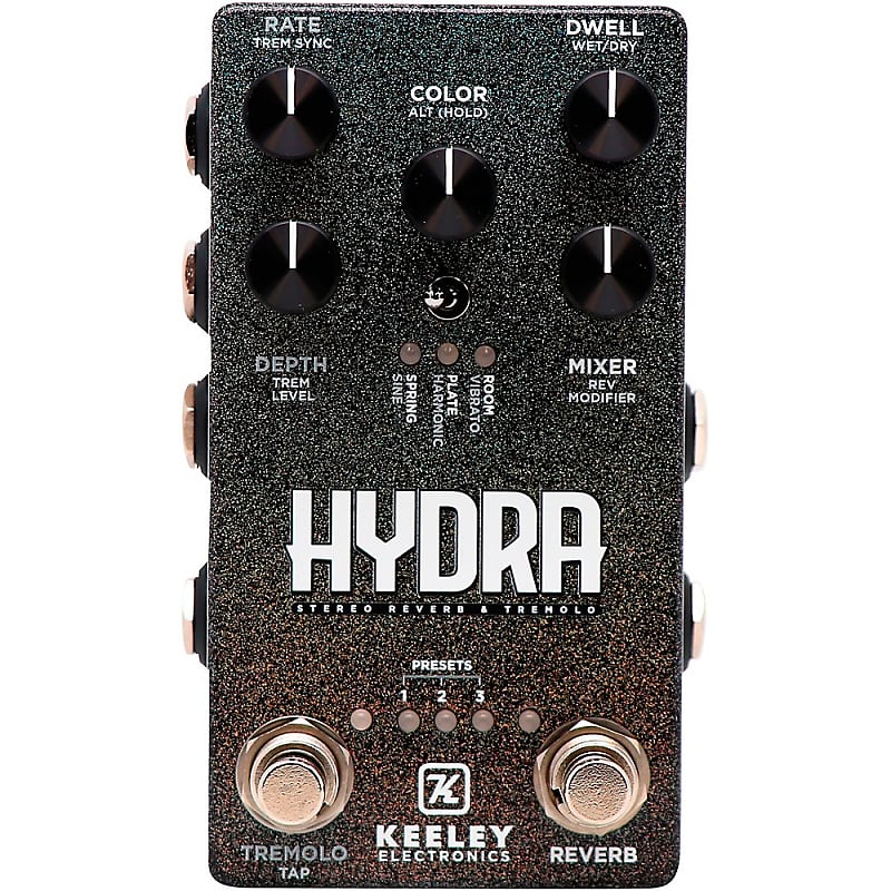 Keeley Hydra Stereo Reverb & Tremolo Effects Pedal Cosmos Reverb
