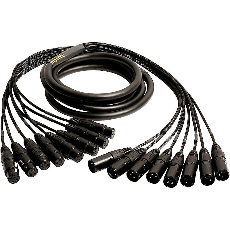 Mogami Gold 8 XLR-XLR-05 Audio Snake Cable, 8 Channel Fan-Out, XLR-Female to XLR-Male, Gold Contacts, Straight Connectors, 5 Foot image 1