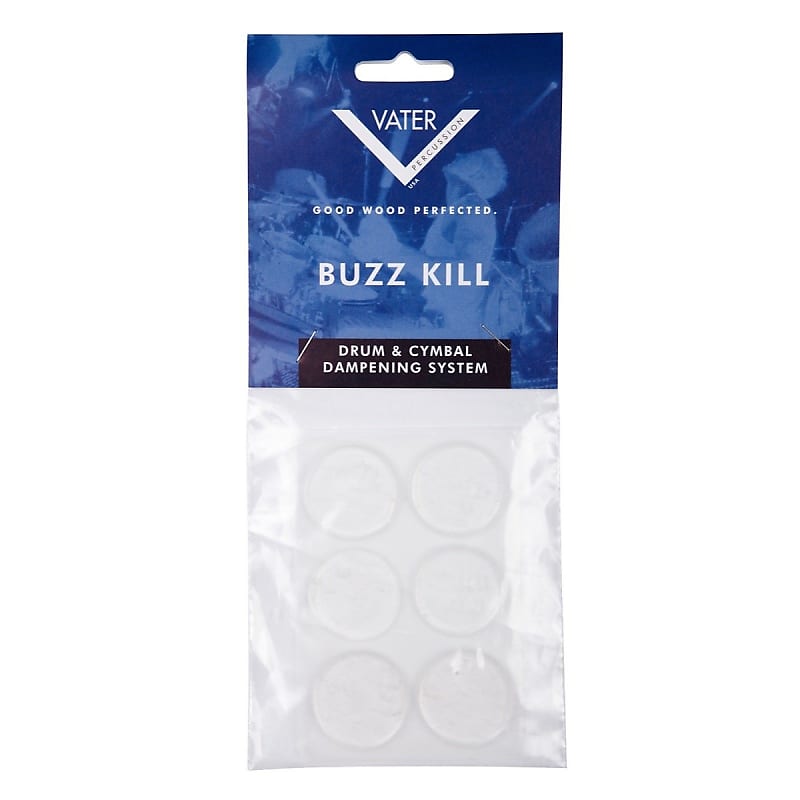 Vater Buzz Kill Drum Dampening Gels, Clear, 4-Pack image 1