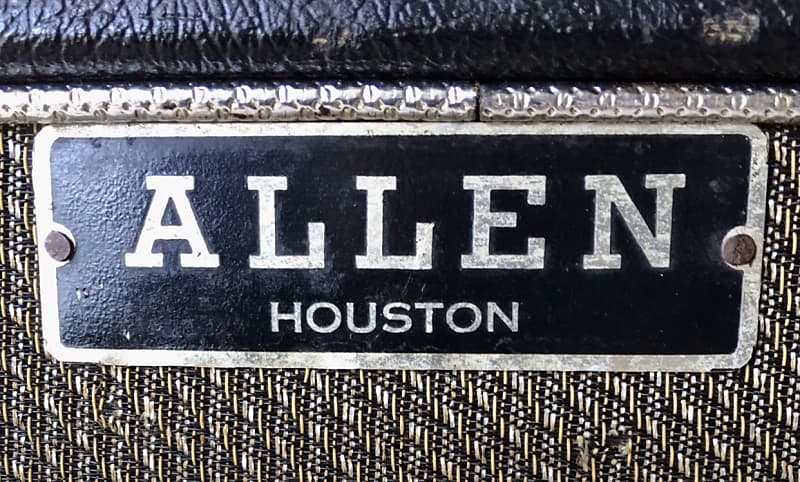 Allen (Made in Houston, Tx) 2 x 12 Speaker Cabinet Late 60’s-70’s Black image 1