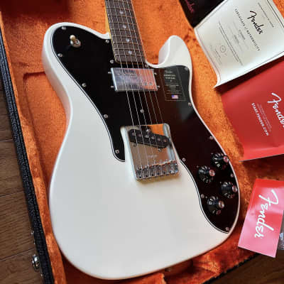 Fender American Vintage II '77 Telecaster Custom Rosewood Fretboard - Olympic White for sale