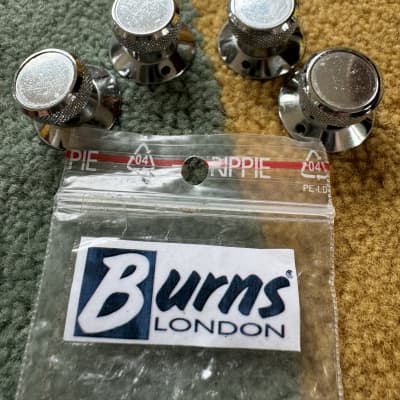 Vintage Baldwin Burns 700-series knobs 1960s - Chrome for sale