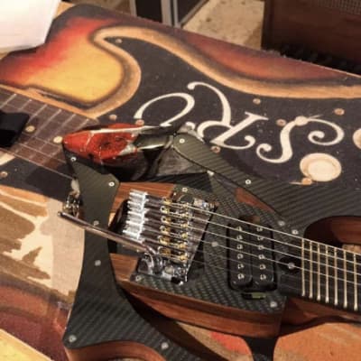 marconi lab custom headless guitar 2017 oil image 2
