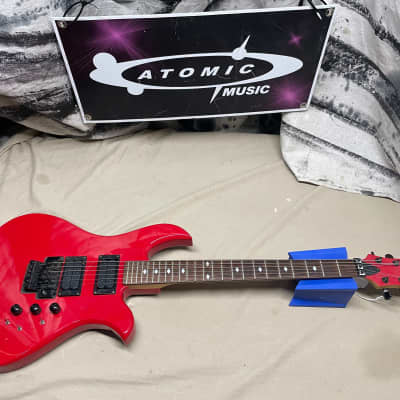B.C. Rich NJ Series Eagle Guitar - electronics modified - Red for sale