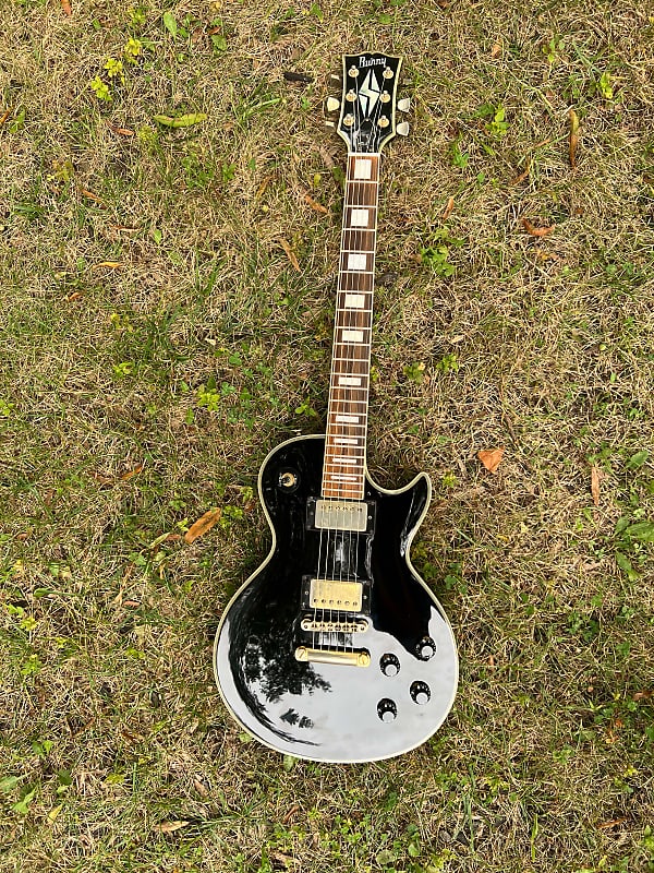 Burny Les Paul Custom 80s Ebony | Reverb