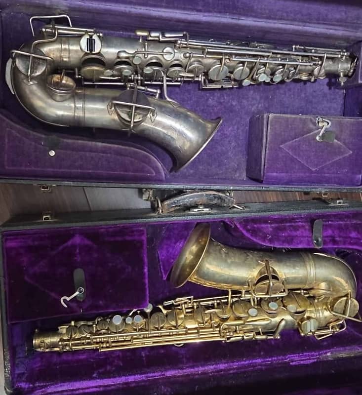 Alto Saxophone Vintage | Frank Holton Gold | Martin Handcraft Silver Holton image 1