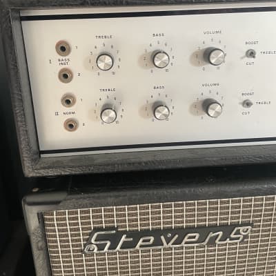 Stevens Bass Amp 1960s - Black Silver image 3