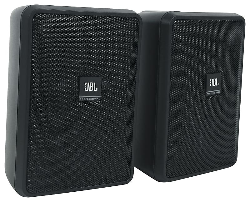 2 JBL Control 23-1 3" Indoor/Outdoor 70v Commercial Wall Mount Speakers in Black image 1