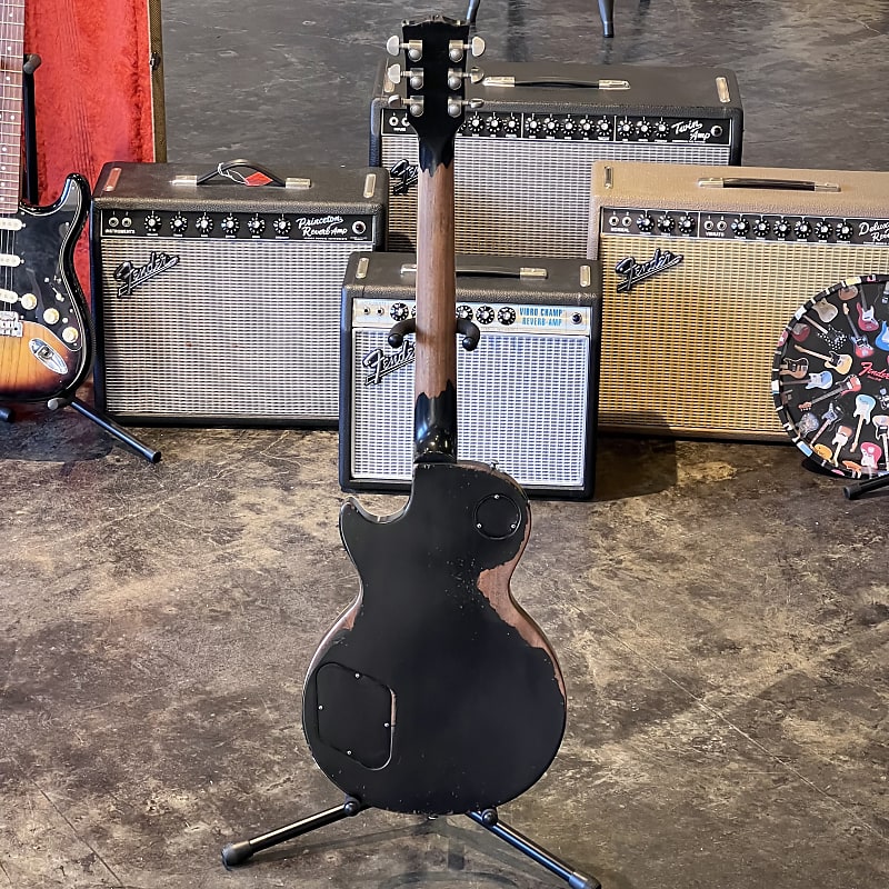 Gibson Les Paul Dax & Co 2012 - Heavy Relic Black | Reverb