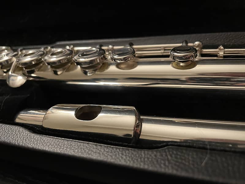 Emerson Flute Solid Silver Headjoint and Body BFoot Repadded Reverb