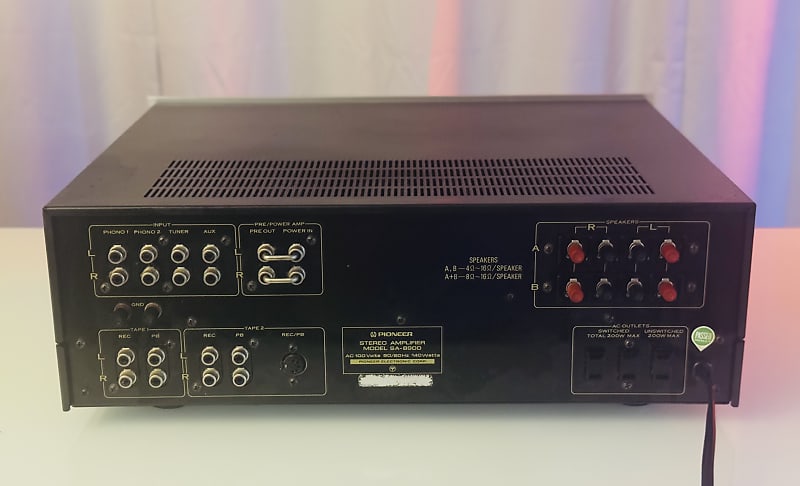💎💎💎 Vintage Pioneer SA-8900 Amplifier (80 WPC) - Serviced +