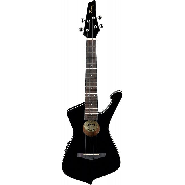 IBANEZ UICT10-BK Iceman Tenor Elektro-Ukulele, black high gloss image 1