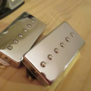 Guitar Madness P-94 Style Humbucker sized P-90 Pickups Chrome Covered (Alnico II) image 3