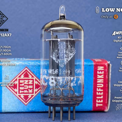 1966 TELEFUNKEN ◇ ECC83 12AX7 SMOOTH PLATE VACUUM TUBE - | Reverb