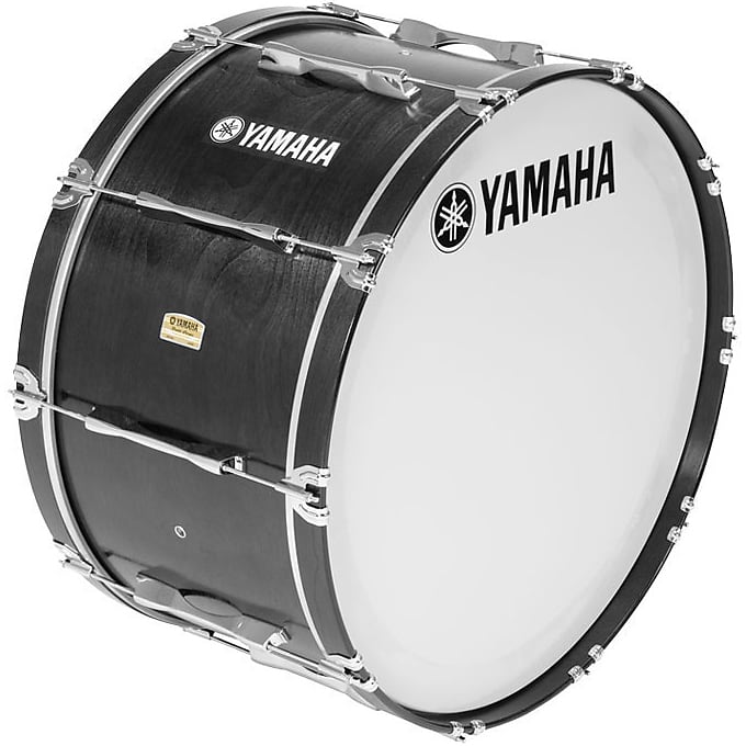 Yamaha MB8300 Field-Corps Marching Bass Drum - 26 x 14 Black image 1