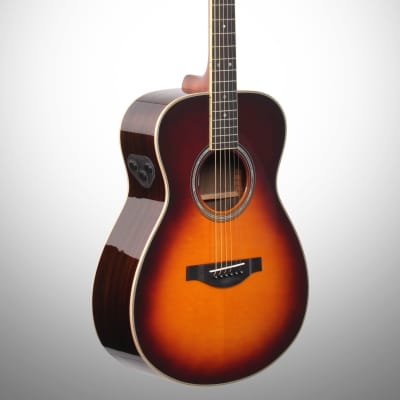 Yamaha LSTA TransAcoustic Acoustic-Electric Guitar (with Gig Bag), Brown Sunburst image 5