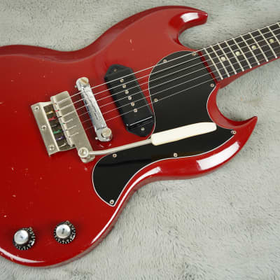 1965 Gibson SG Junior Ember Red + OHSC image 4