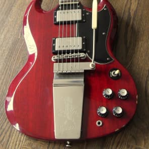 Greco SG with Lyre Vibrola 1963 Reissue SS63-70 - One of The Rarest! Maestro Tremolo image 4
