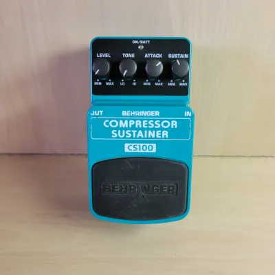 Behringer CS100 Compressor Sustainer Guitar Effect Pedal Works