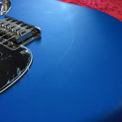 Martyn Scott Instruments Custom Built Partscaster Guitar in Matt Blue image 13