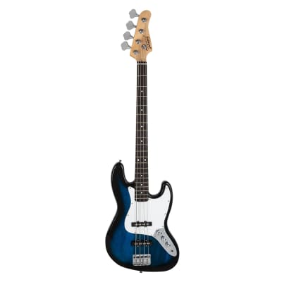 Glarry GJazz Electric Bass Guitar w/ 20W Electric Bass Amplifier Blue image 2