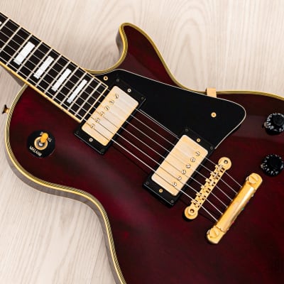 1981 Tokai Love Rock Custom LC100 Vintage Guitar Wine Red, 100% Original w/ Case image 7
