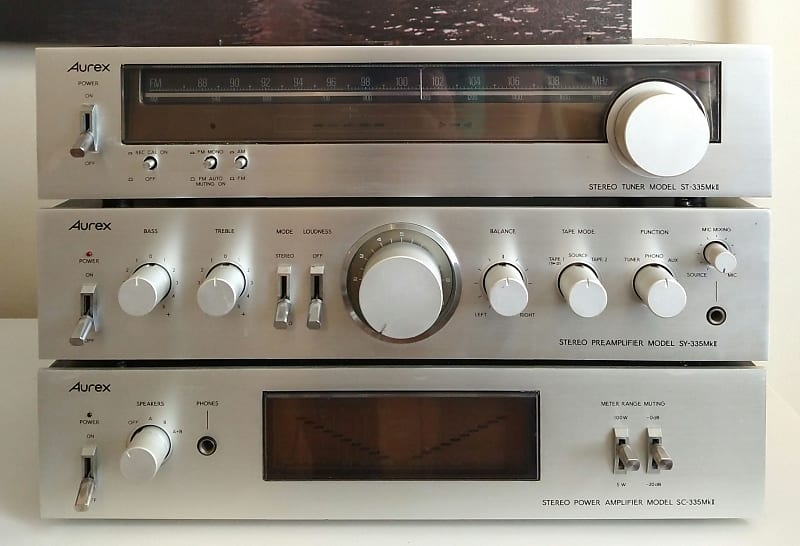 Toshiba Aurex SC-335MkII / SY-335MkII / ST-335MkII 1978-80 silver