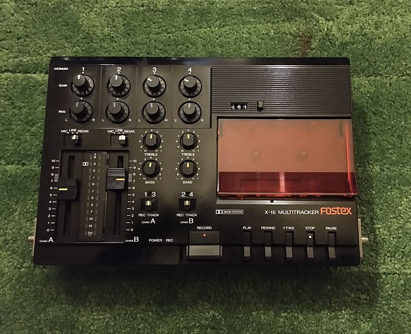 Fostex X15 1983 4Track Cassette Recorder Reverb