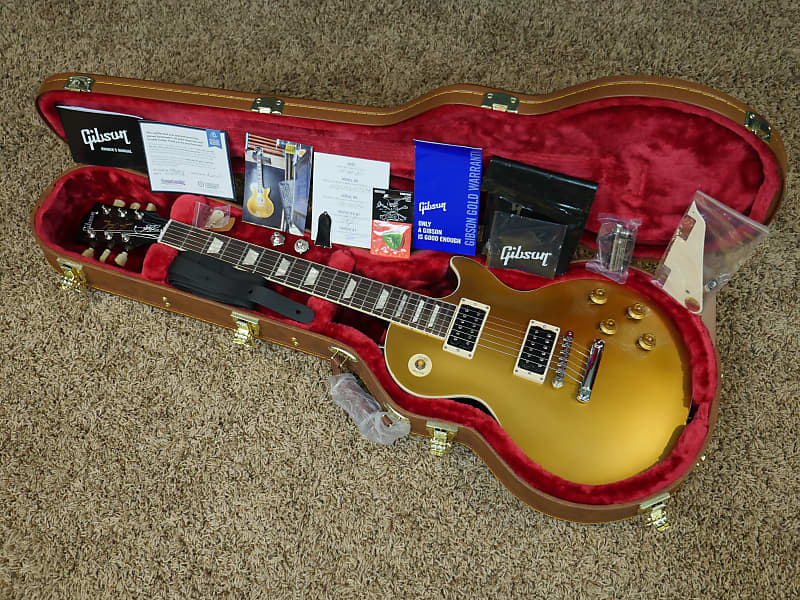 Video! LEAKED 2020 Gibson Slash 50s Les Paul Standard Darkback Goldtop "Prototype" image 1