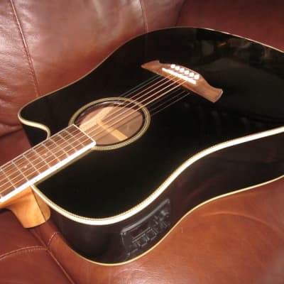 Tagima Acoustic Dreadnought Steel String Cutaway Guitar WS 20 EQ-BK for sale