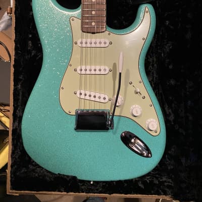 Fender Custom Shop NOS Sea Foam Green Sparkle '63 Strat.  Mint plus with COA, Floor Traveler, Case Candy!  This baby is Fab! for sale