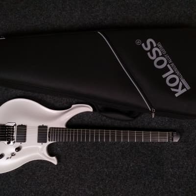 KOLOSS GT-6H Aluminum body headless Carbon fiber neck electric guitar White image 1