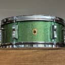 1966 Ludwig Green Sparkle Pioneer Snare Drum 5 x 14"