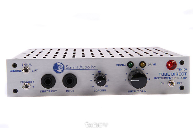 Summit Audio TD-100 Tube Instrument Preamp and Direct Box