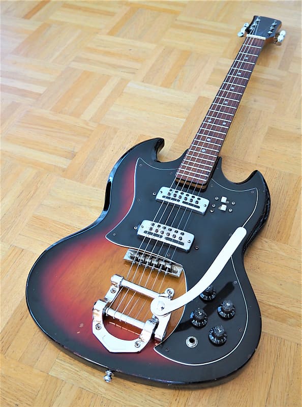 Teisco ? SG-style guitar ~1970 made in Japan | Reverb