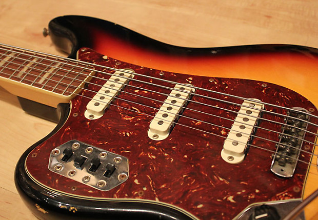 Fender Custom Shop Masterbuilt Left Handed 60 s Relic Bass VI 2014 3 Tone Sunburst Reverb