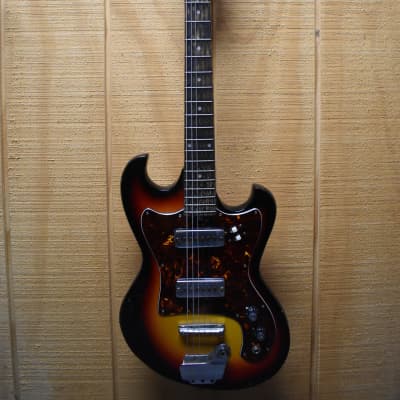 Teisco Global 1960's Electric Guitar Sunburst image 1