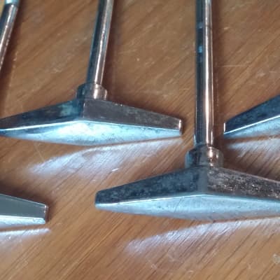 6 Pearl Vintage Bass Drum T Rods Tension Rods 70s 80s 90s image 7