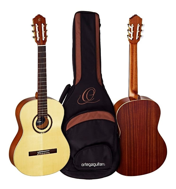 Ortega Guitars Feel Series R138SN, Solid Canadian Spruce Top, Mahogany Back & Sides w/Deluxe Ba g image 1